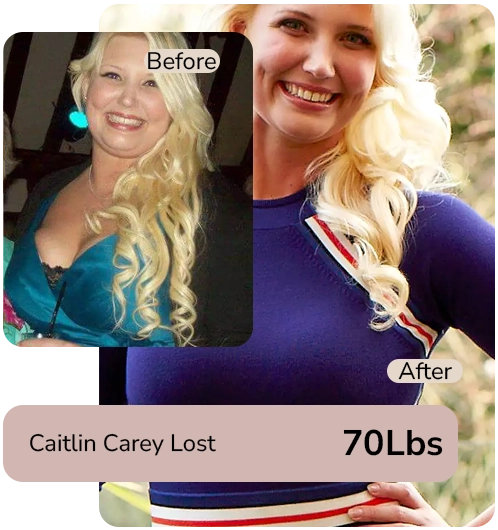 Patient before and after weight loss success using Leanefy program