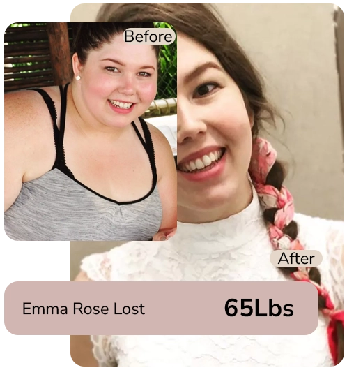 Online weight loss before and after success story using telehealth services